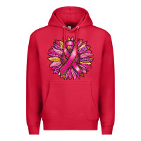 Cardinal breast cancer sunflower Premium Hoodie - RanaPortraitStore