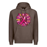 Coffee breast cancer sunflower Premium Hoodie - RanaPortraitStore