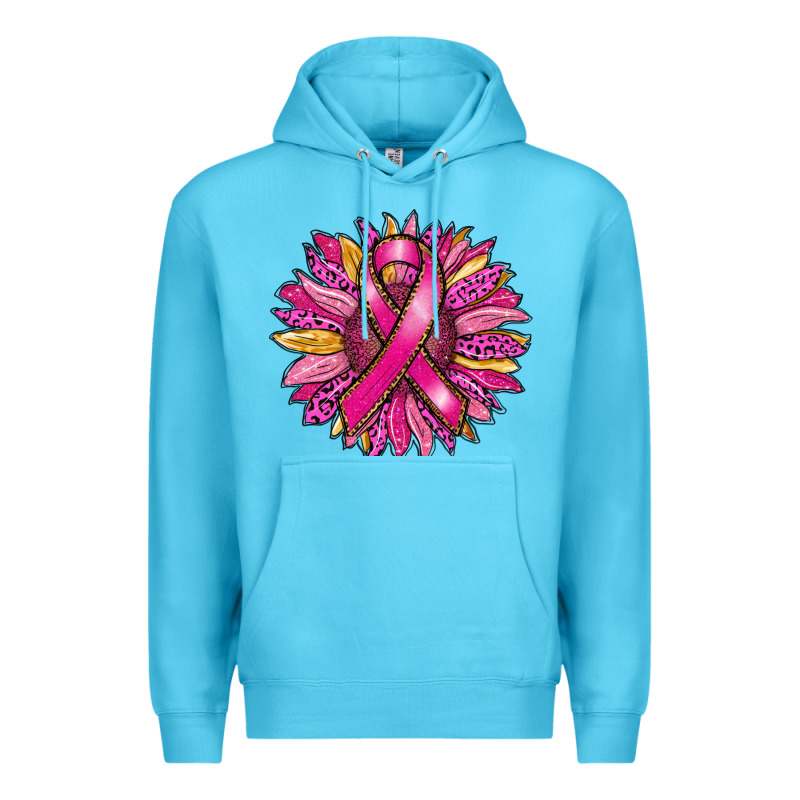 Breast Cancer Sunflower Premium Hoodie by RanaPortraitStore | Teevron