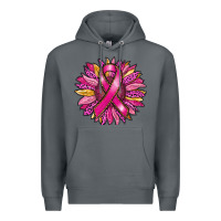 Rock breast cancer sunflower Premium Hoodie - RanaPortraitStore