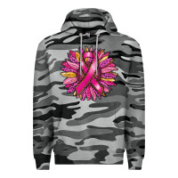 Slate Camo breast cancer sunflower Premium Hoodie - RanaPortraitStore