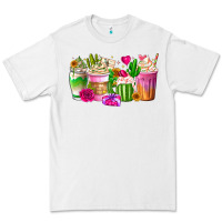 White Stuck On You Cup Premium Tee - CowhideDigitalArt