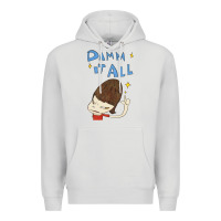 Dove Grey Damm It All Premium Hoodie - artisFamous