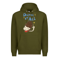 Army Green Damm It All Premium Hoodie - artisFamous