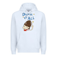 White Damm It All Premium Hoodie - artisFamous