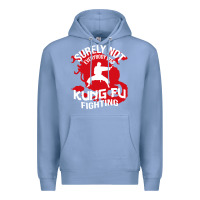 Colony Blue surely not everybody was kung fu fighting Premium Hoodie - artisFamous