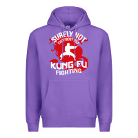Purple surely not everybody was kung fu fighting Premium Hoodie - artisFamous