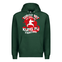 Sports Green surely not everybody was kung fu fighting Premium Hoodie - artisFamous