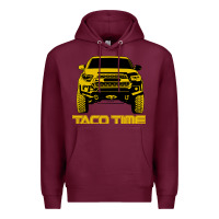 Burgundy taco time Premium Hoodie - artisFamous