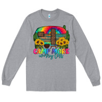 Heather Grey camp more worry less with caravan Long Sleeve Tee - Artiststas