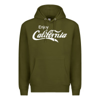 Army Green enjoy california Premium Hoodie - artisFamous