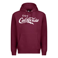 Burgundy enjoy california Premium Hoodie - artisFamous