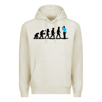 Oatmeal Heather evolution spock Premium Hoodie - artisFamous