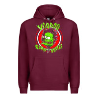 Burgundy voodoo glow skulls Premium Hoodie - artisFamous