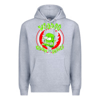 Heather Grey voodoo glow skulls Premium Hoodie - artisFamous