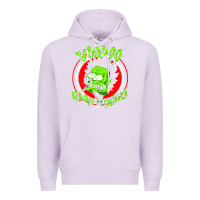 Lilac voodoo glow skulls Premium Hoodie - artisFamous