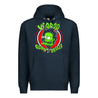 Navy voodoo glow skulls Premium Hoodie - artisFamous