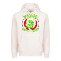 Pale Pink voodoo glow skulls Premium Hoodie - artisFamous