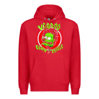 Red voodoo glow skulls Premium Hoodie - artisFamous