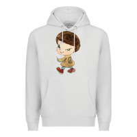 Dove Grey Little Yoshitomo Knives Premium Hoodie - artisFamous