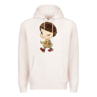 Pale Pink Little Yoshitomo Knives Premium Hoodie - artisFamous