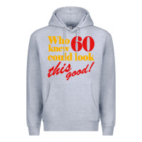 Heather Grey funny 60th birthday this good Premium Hoodie - artisFamous