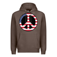 Coffee United states peace symbol Premium Hoodie - artisFamous