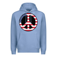 Colony Blue United states peace symbol Premium Hoodie - artisFamous