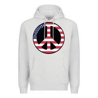 Dove Grey United states peace symbol Premium Hoodie - artisFamous