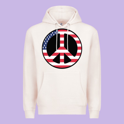 United States Peace Symbol Premium Hoodie Designed By Artisfamous