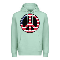 Seafoam United states peace symbol Premium Hoodie - artisFamous
