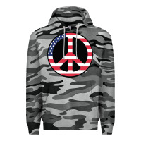 Slate Camo United states peace symbol Premium Hoodie - artisFamous