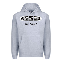 Heather Grey freightliner run smart Premium Hoodie - artisFamous
