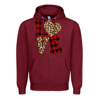 Burgundy Love Zipper Hoodie - Bettercallsaul