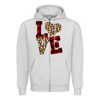 Dove Grey Love Zipper Hoodie - Bettercallsaul