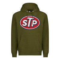 Army Green stp motor oil distressed Premium Hoodie - artisFamous