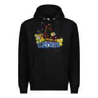 Black calvin hobbes Premium Hoodie - artisFamous