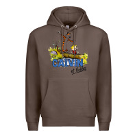 Coffee calvin hobbes Premium Hoodie - artisFamous