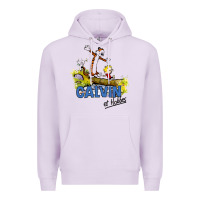 Lilac calvin hobbes Premium Hoodie - artisFamous