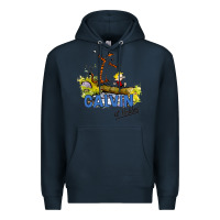 Navy calvin hobbes Premium Hoodie - artisFamous