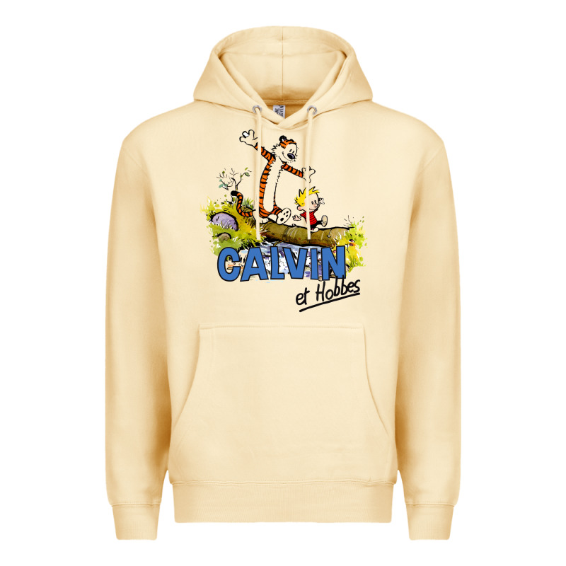 Calvin Hobbes Premium Hoodie by artisFamous | Teevron