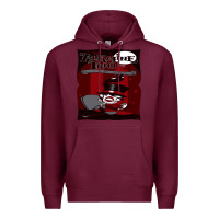 Burgundy alkaline trio Premium Hoodie - artisFamous