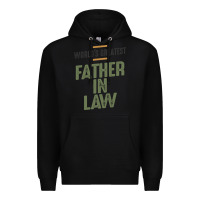 Black World's Greatest Father-In-Law - Dad and Grandpa Premium Hoodie - artisFamous