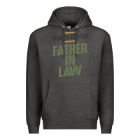 Charcoal Heather World's Greatest Father-In-Law - Dad and Grandpa Premium Hoodie - artisFamous