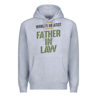 Heather Grey World's Greatest Father-In-Law - Dad and Grandpa Premium Hoodie - artisFamous