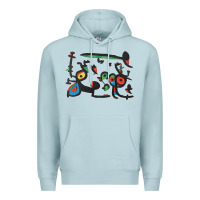 Blue Mist Contemporary Miro Premium Hoodie - artisFamous