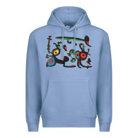 Colony Blue Contemporary Miro Premium Hoodie - artisFamous