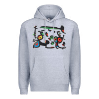 Heather Grey Contemporary Miro Premium Hoodie - artisFamous