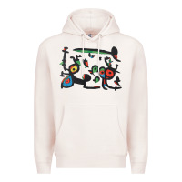 Pale Pink Contemporary Miro Premium Hoodie - artisFamous