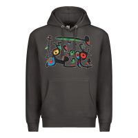 Smoke Contemporary Miro Premium Hoodie - artisFamous